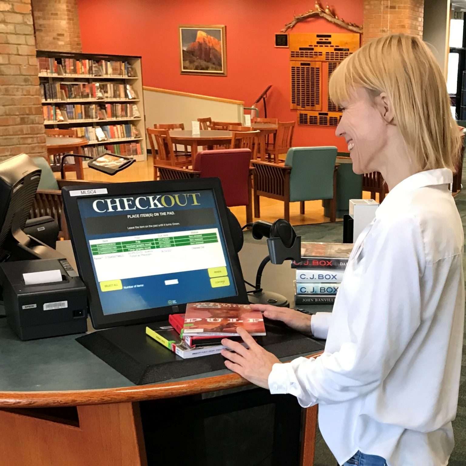 Try selfcheckout! Prescott Public Library